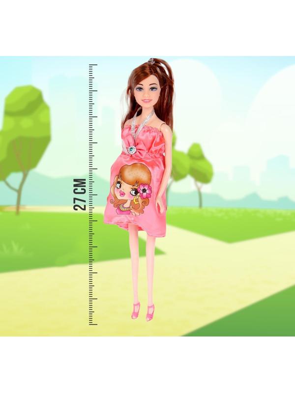 Кукла-модель беременная «Лиза» с малышкой, коляской и аксессуарами, МИКС