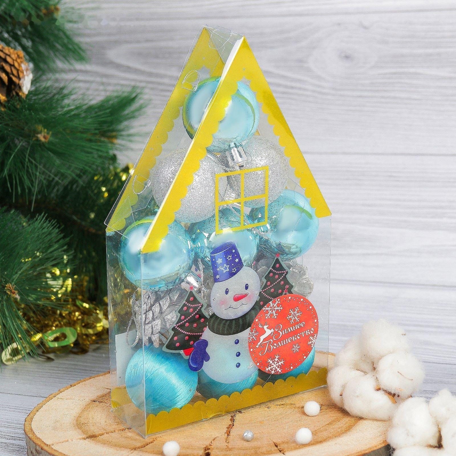 Набор украшений пластик 12 шт 