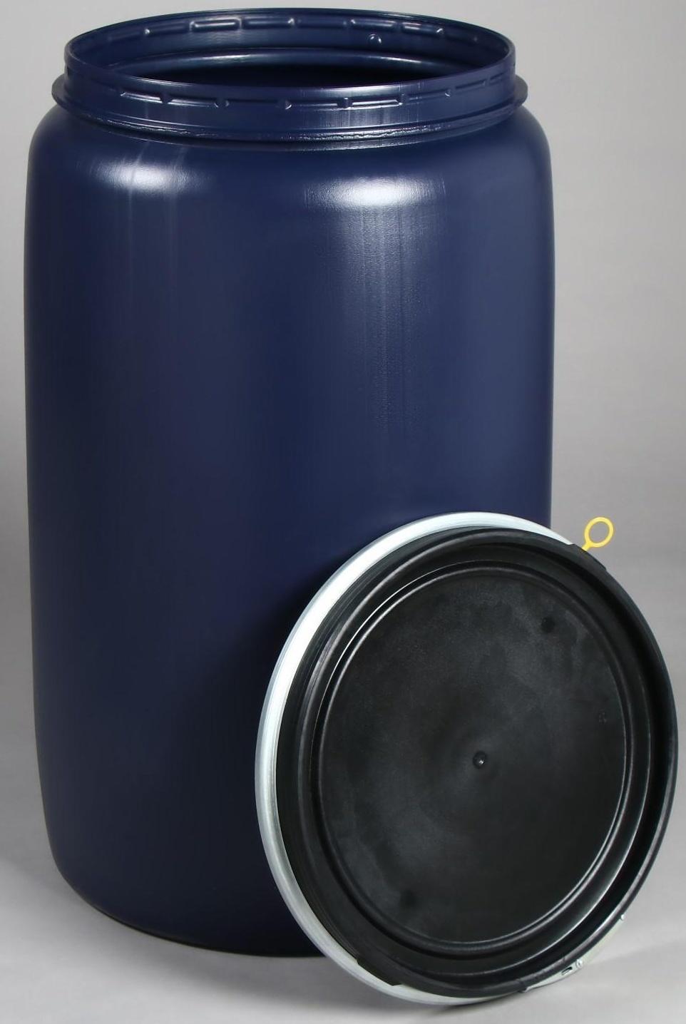 Бочка пищевая, 227 л, с крышкой, нештабелируемая, Оpen Top Drums