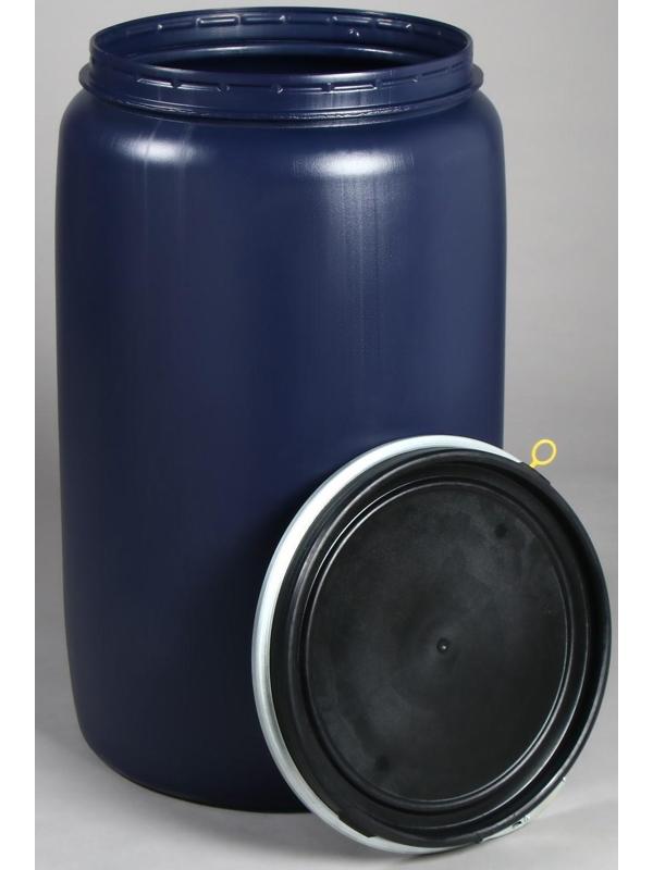 Бочка пищевая, 227 л, с крышкой, нештабелируемая, Оpen Top Drums