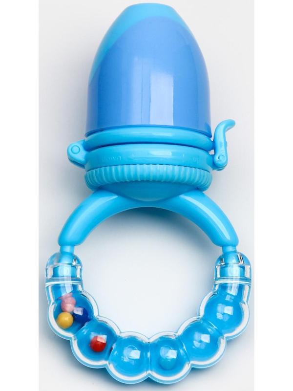 Ниблер силиконовый, погремушка на ручке, цвет МИКС
