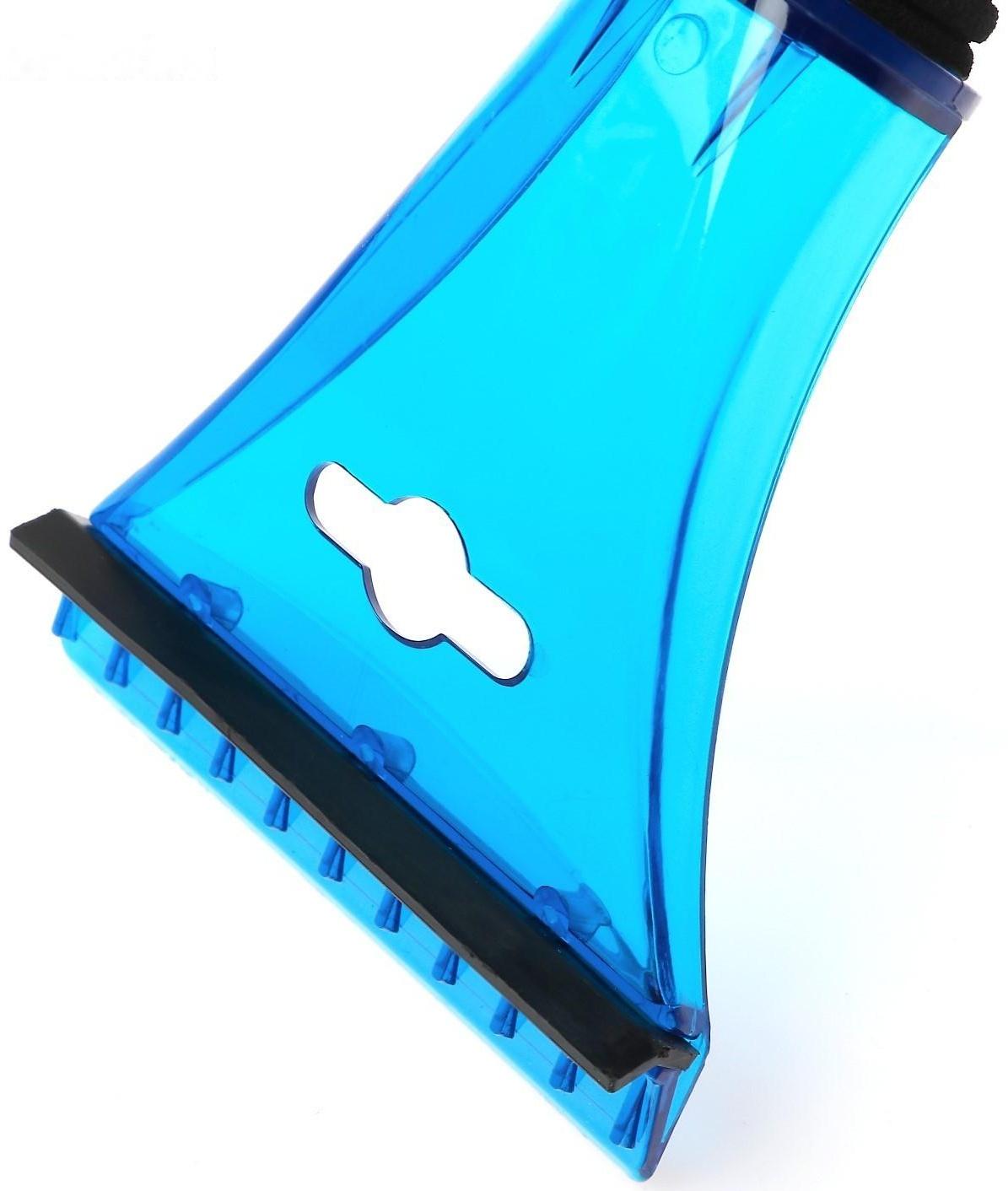 Скребок для льда TORSO с водосгоном, 21 см, мягкая ручка, микс