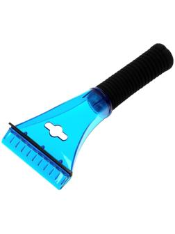 Скребок для льда TORSO с водосгоном, 21 см, мягкая ручка, микс