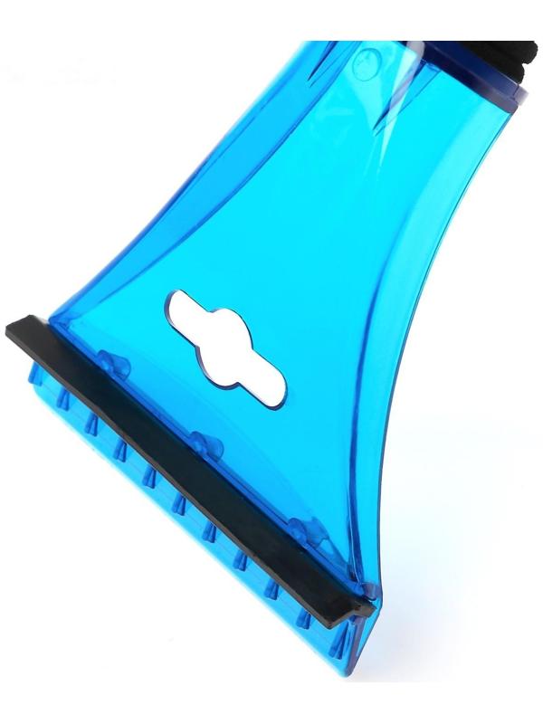 Скребок для льда TORSO с водосгоном, 21 см, мягкая ручка, микс