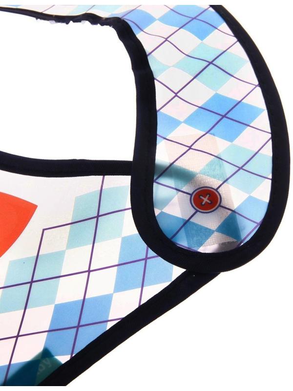 Нагрудник для кормления «Джентльмен» непромокаемый на липучке, с карманом