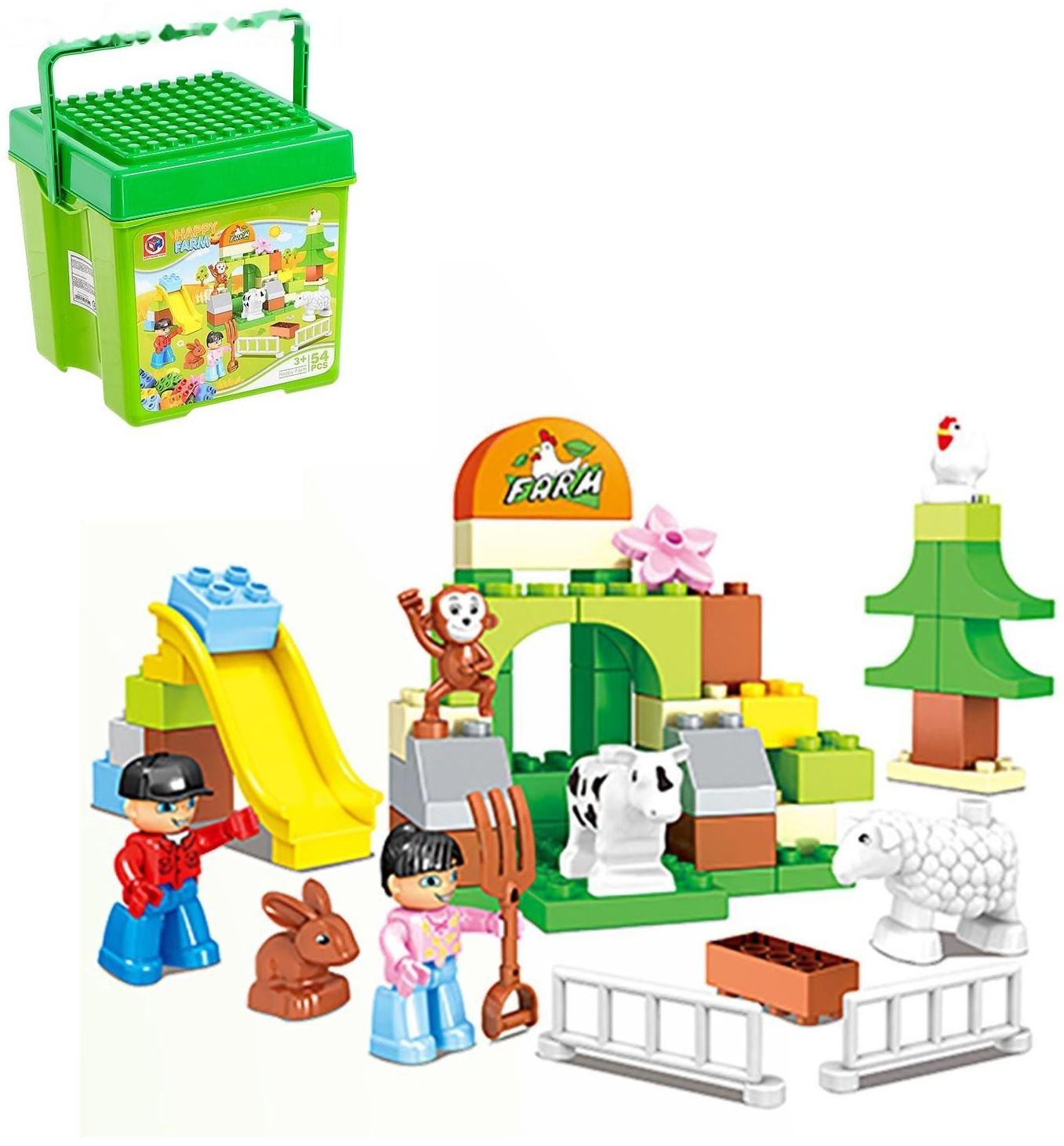 Конструктор «Счастливая ферма», 54 детали