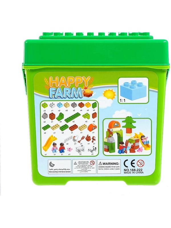 Конструктор «Счастливая ферма», 54 детали