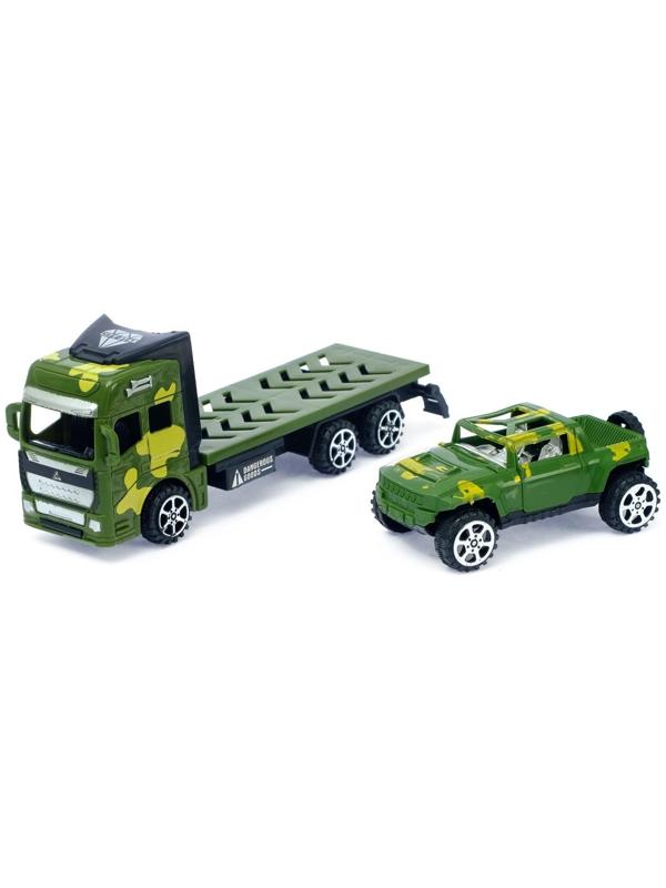 Грузовик инерционный «Перевозчик», с джипом, МИКС