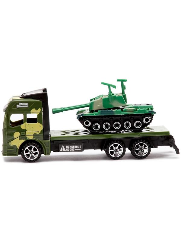 Грузовик инерционный «Перевозчик», с танком, МИКС