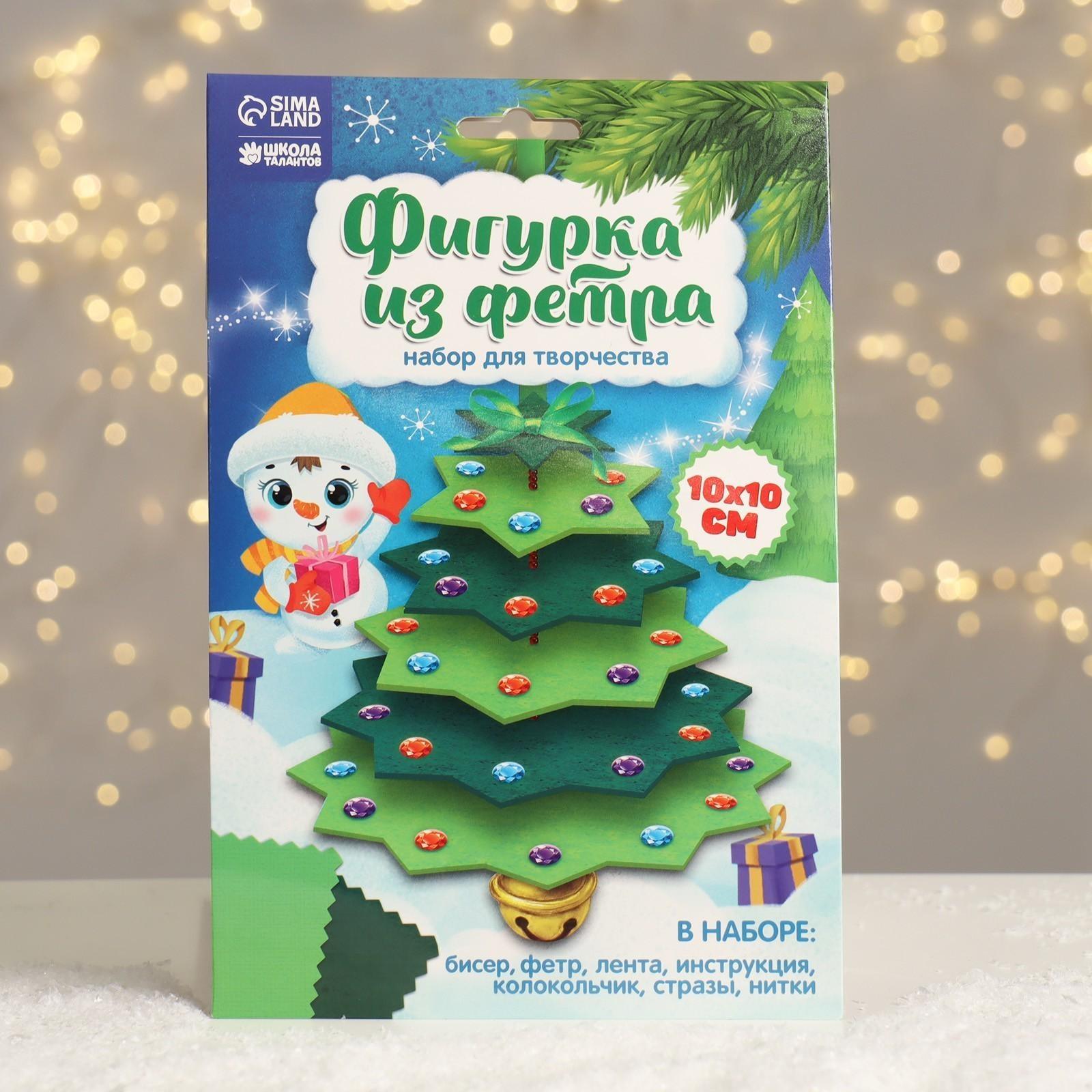 Новогодняя игрушка из фетра 