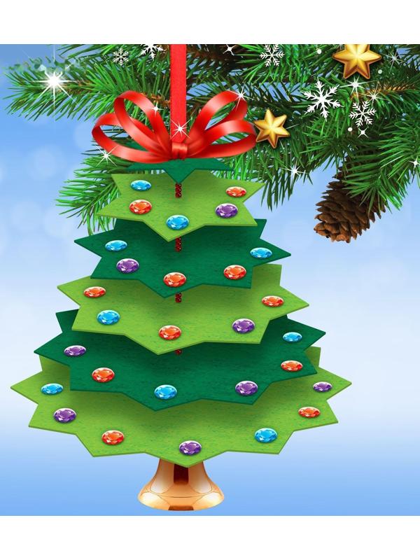 Новогодняя игрушка из фетра 