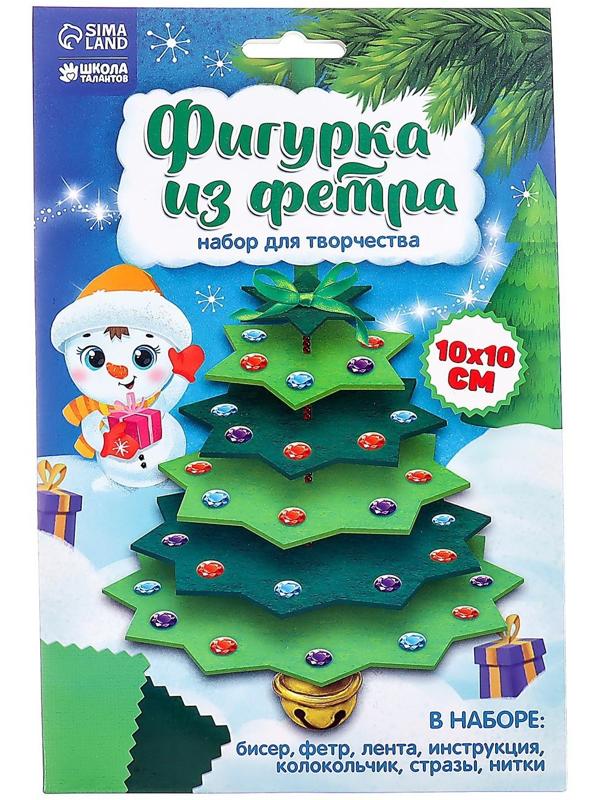 Новогодняя игрушка из фетра 