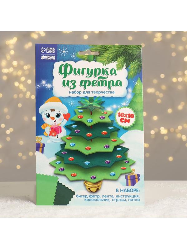Новогодняя игрушка из фетра 