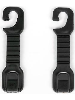 Вешалка-крючок на подголовник, набор 2 шт, чёрный