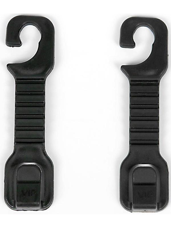 Вешалка-крючок на подголовник, набор 2 шт, чёрный