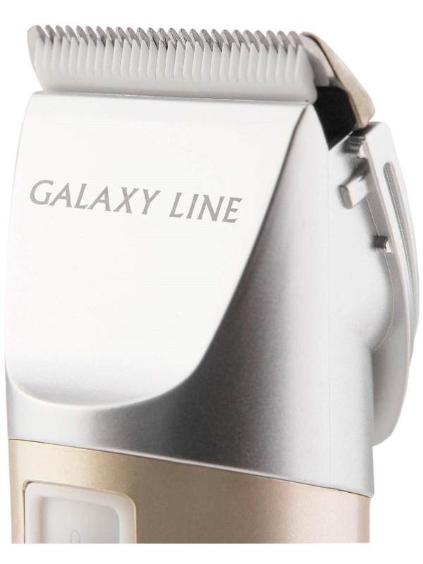 Машинка для стрижки Galaxy LINE GL 4158, 12 Вт, АКБ, 4 насадки, керамические лезвия