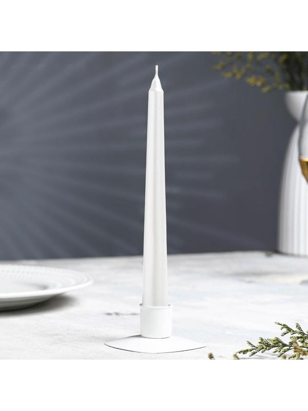 Набор Свечей античных, 1,9х 20 см, 6 штук, перламутровый металлик