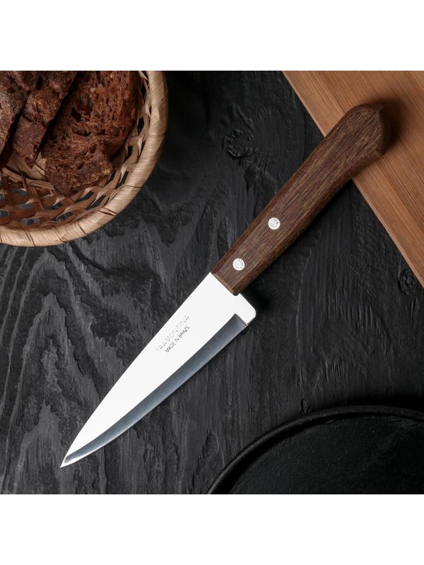 Нож поварской Tramontina Universal, лезвие 15 см, сталь AISI 420, деревянная рукоять