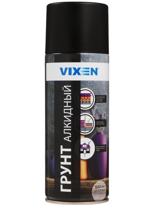 Грунт универсальный VIXEN черный, аэрозоль, 520 мл
