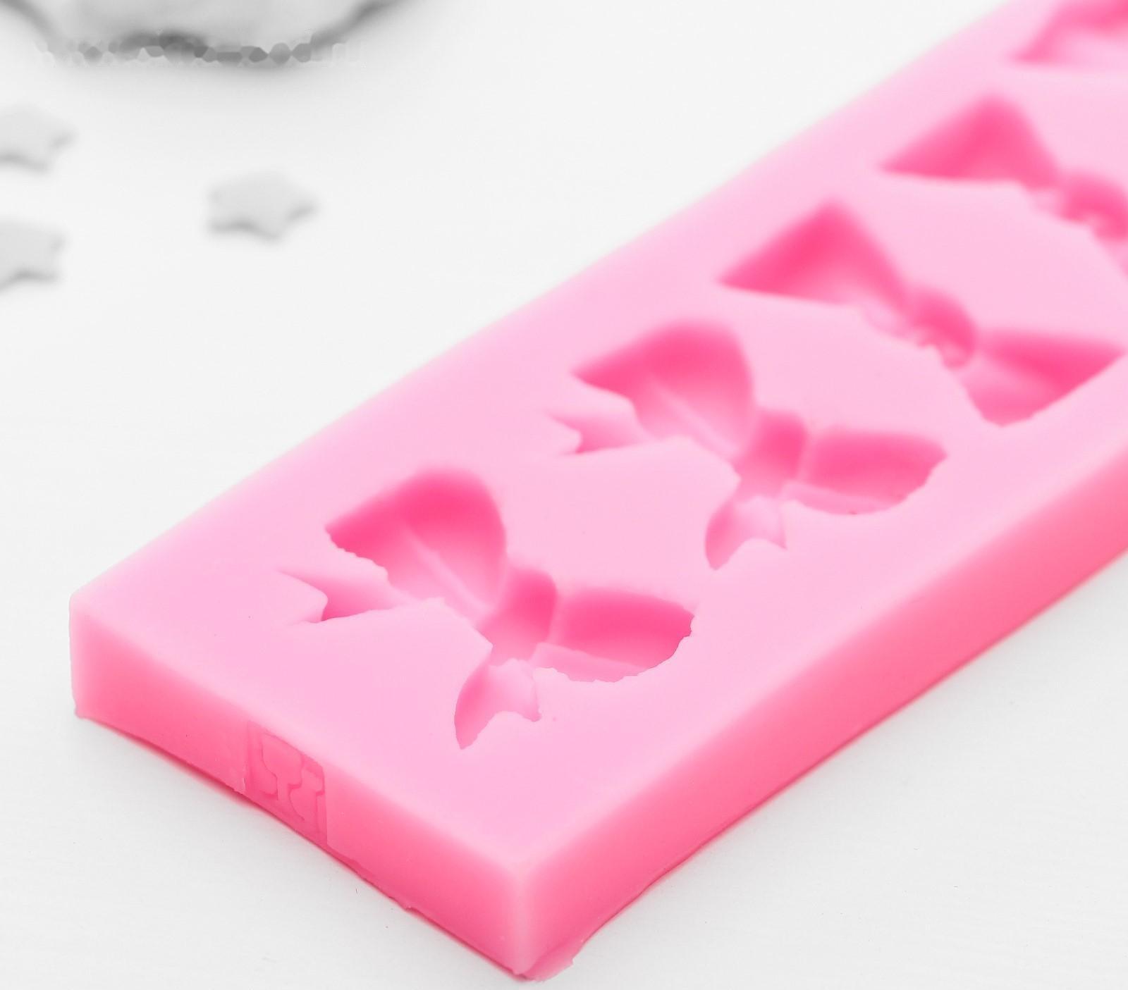 Молд «Шесть бантов», 15,5×4,5 см, цвет МИКС