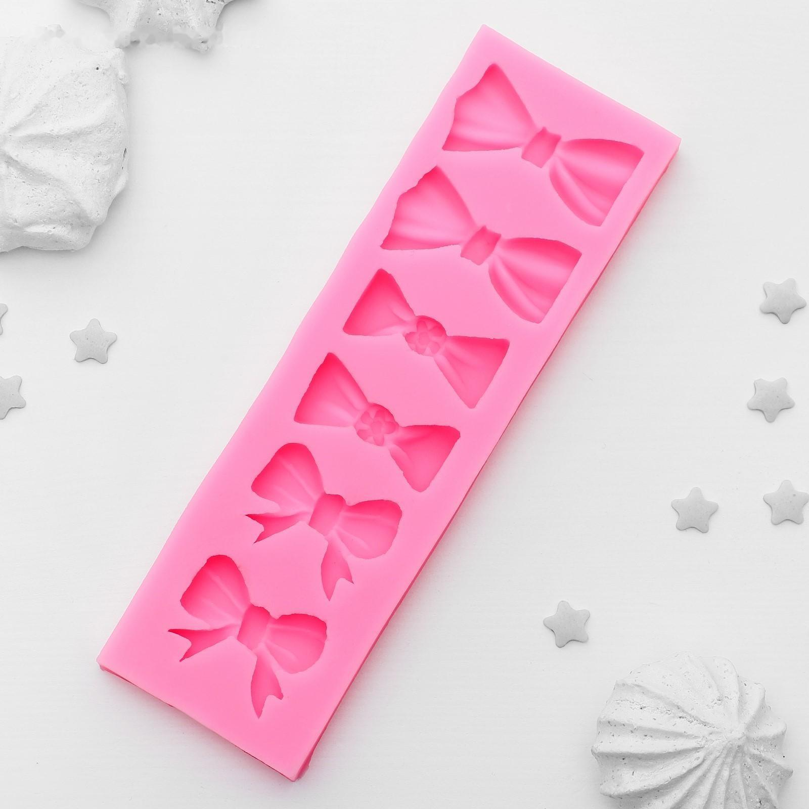 Молд «Шесть бантов», 15,5×4,5 см, цвет МИКС