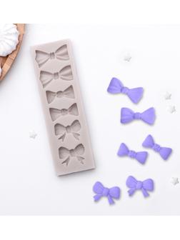 Молд «Шесть бантов», 15,5×4,5 см, цвет МИКС