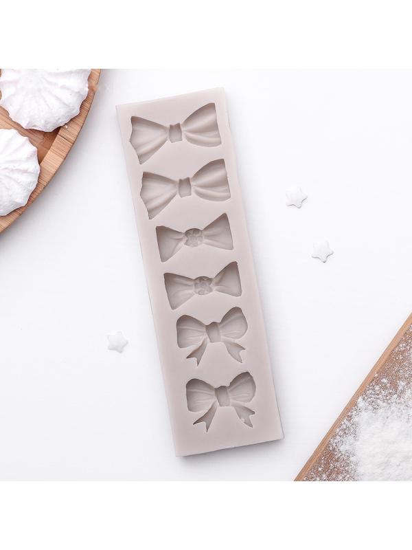 Молд «Шесть бантов», 15,5×4,5 см, цвет МИКС