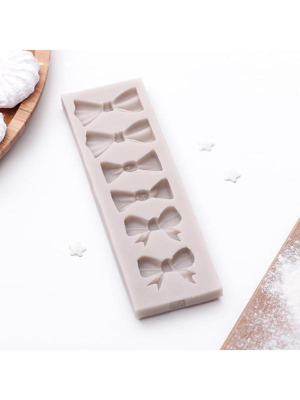 Молд «Шесть бантов», 15,5×4,5 см, цвет МИКС