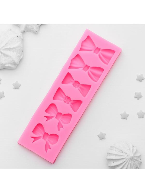Молд «Шесть бантов», 15,5×4,5 см, цвет МИКС