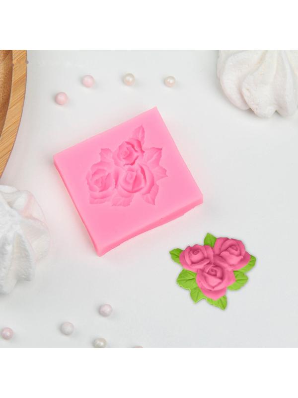 Молд «Букет роз», 4,5×5 см
