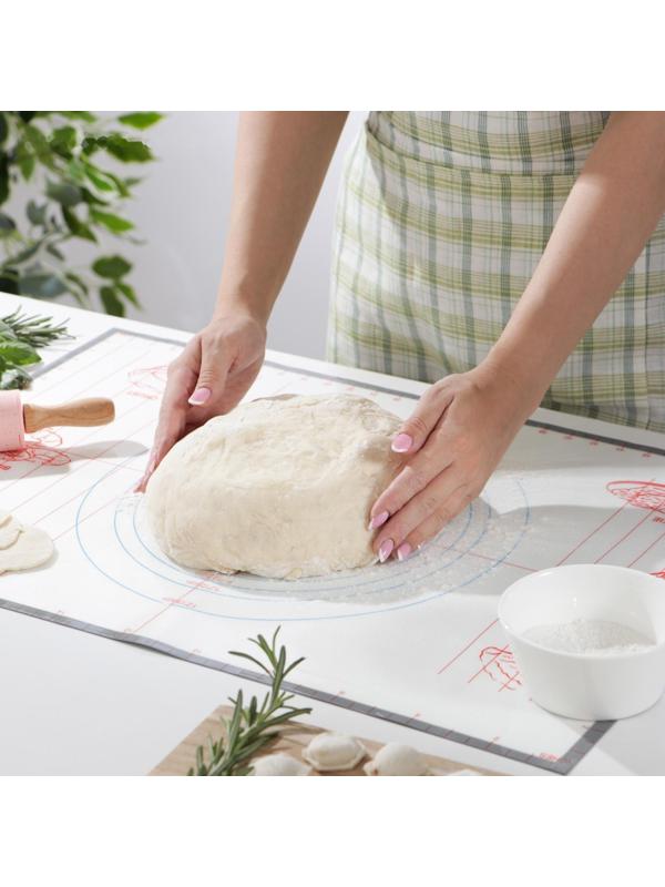 Коврик армированный с разлиновкой силиконовый, 60×40,5 см