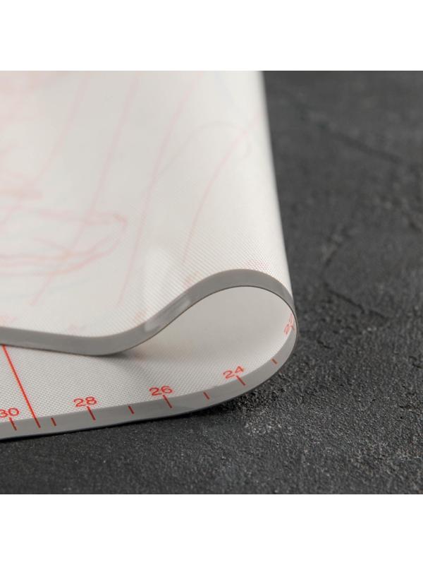 Коврик армированный с разлиновкой силиконовый, 60×40,5 см