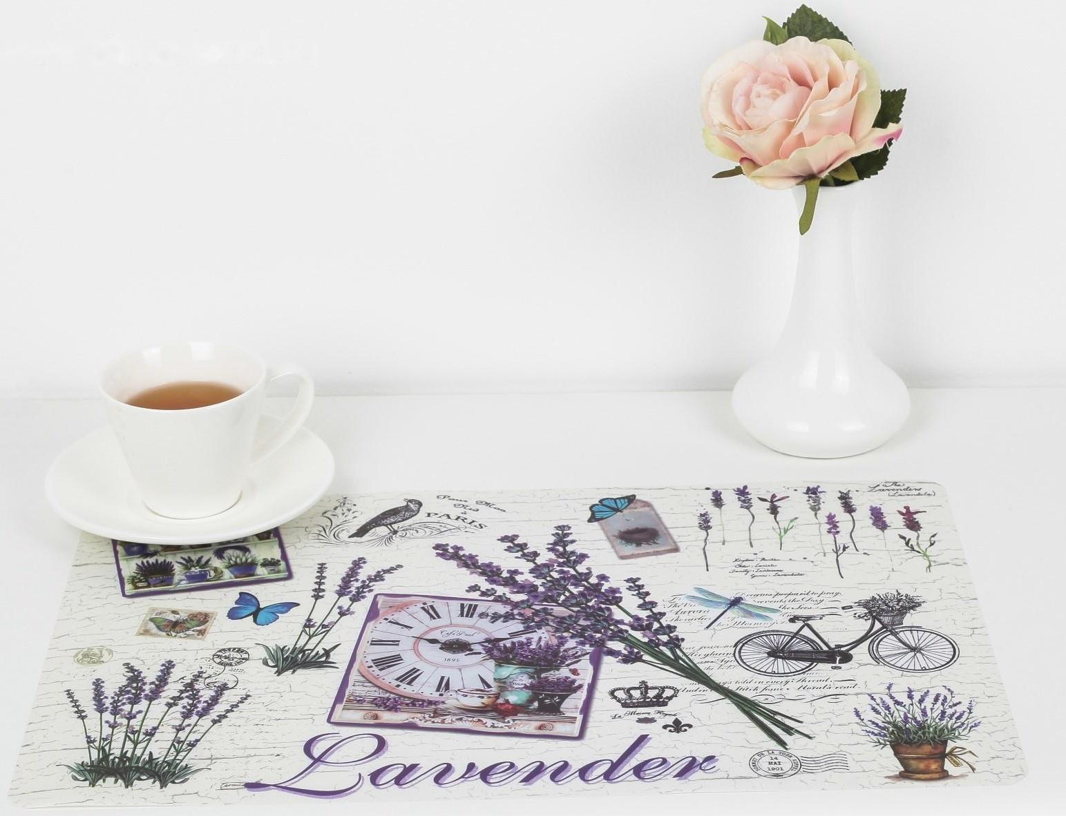 Салфетка сервировочная на стол «Лаванда», 42×29 см
