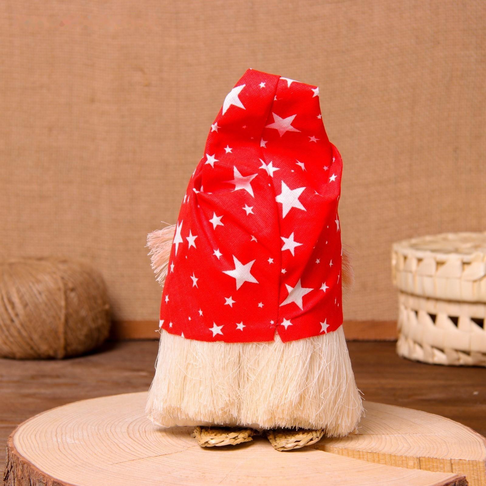 Оберег «Домовой Кузя», в шапочке, 20 см, микс