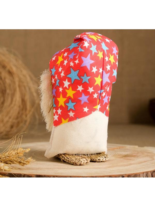 Оберег «Домовой Кузя», в шапочке, 20 см, микс