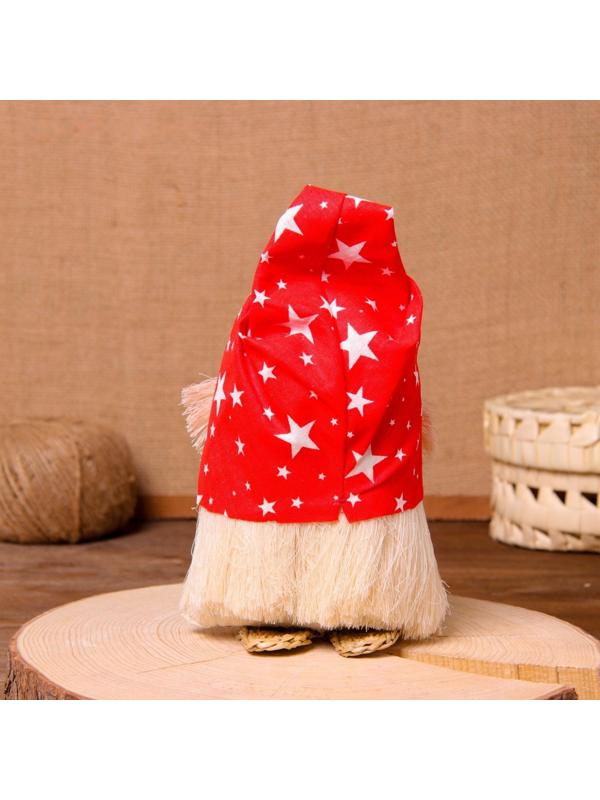 Оберег «Домовой Кузя», в шапочке, 20 см, микс