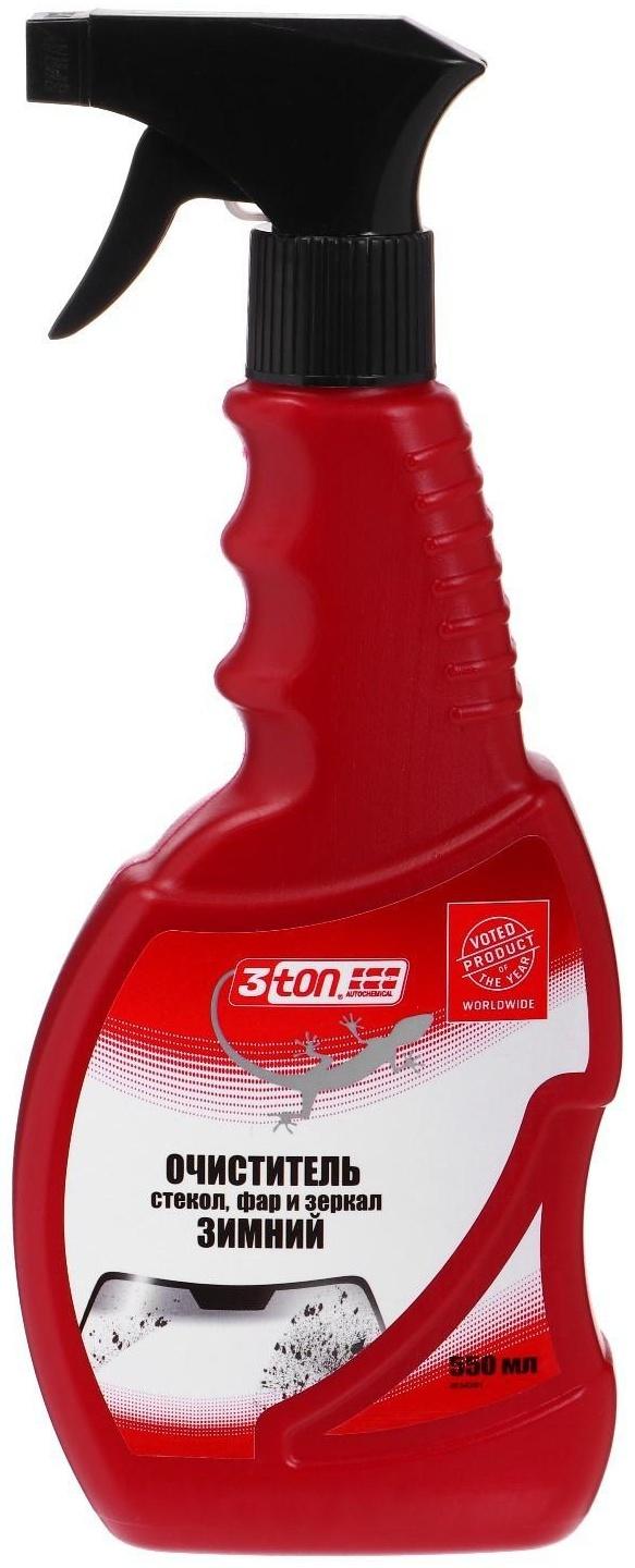 Очиститель стекол, фар и зеркал 3ton, зимний, спрей, 550 мл ТН-521