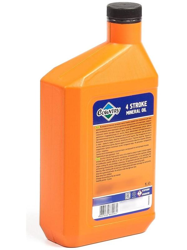 Масло четырехтактное Country минеральное SAE 30 SG/CD, 1 л