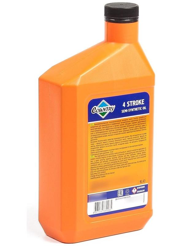 Масло четырехтактное Country полусинтетическое SAE 10w40 API SJ/CF, 1 л