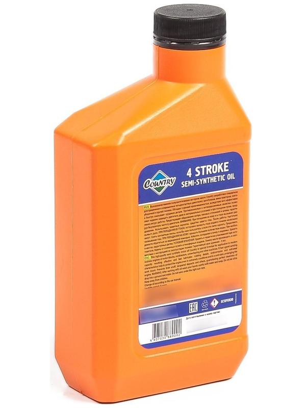 Масло четырехтактное Country полусинтетическое SAE 10w40 SJ/CF, 0.5 л