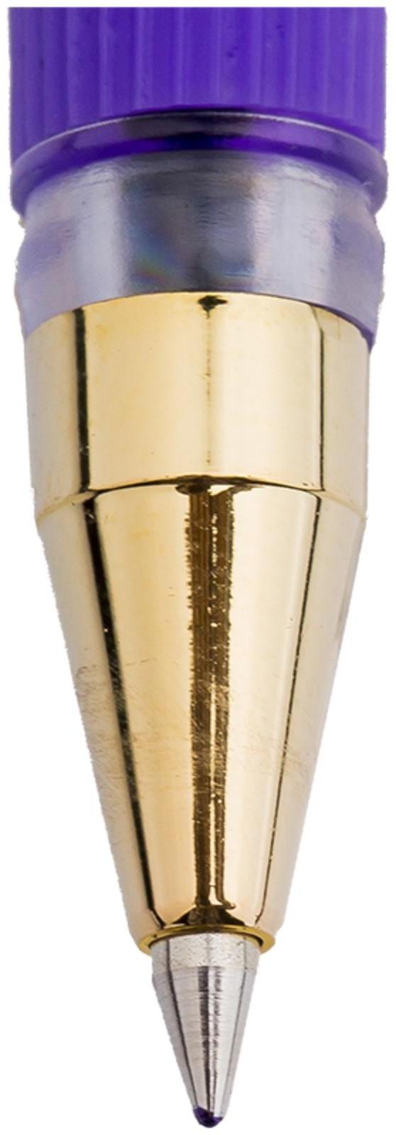 Ручка шариковая MunHwa MC Gold, узел 0.5 мм, чернила фиолетовые, штрихкод на ручке