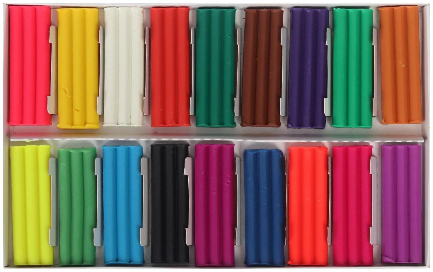 Пластилин восковой 18 цветов по 15 г 