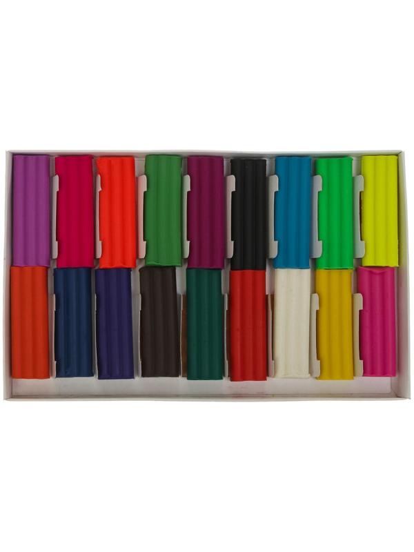 Пластилин восковой 18 цветов по 15 г 