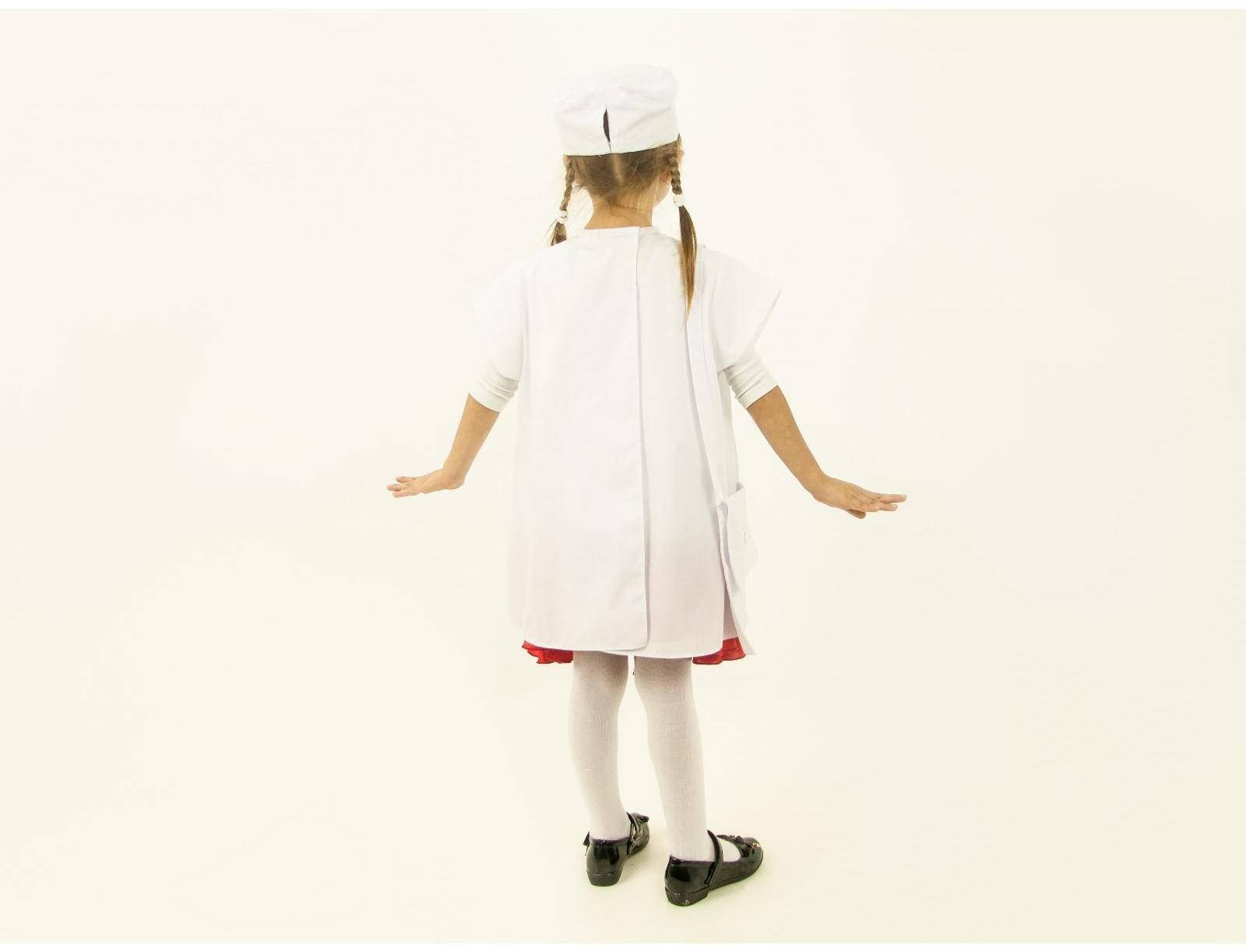 Карнавальный костюм «Маленький доктор», халат, шапочка, сумка, рост 110-116 см