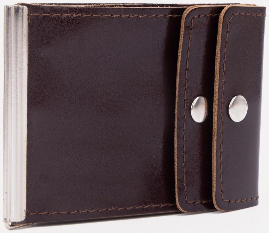 Зажим для купюр, цвет коричневый