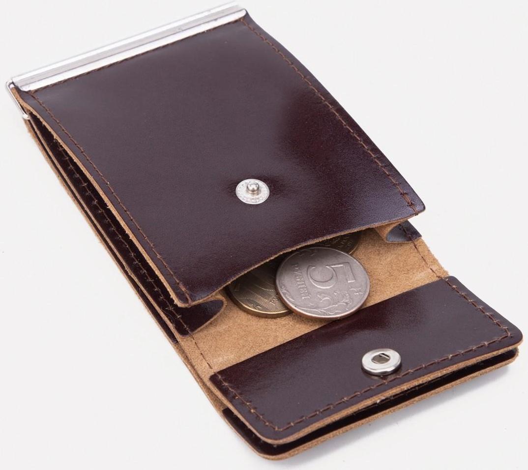 Зажим для купюр, цвет коричневый