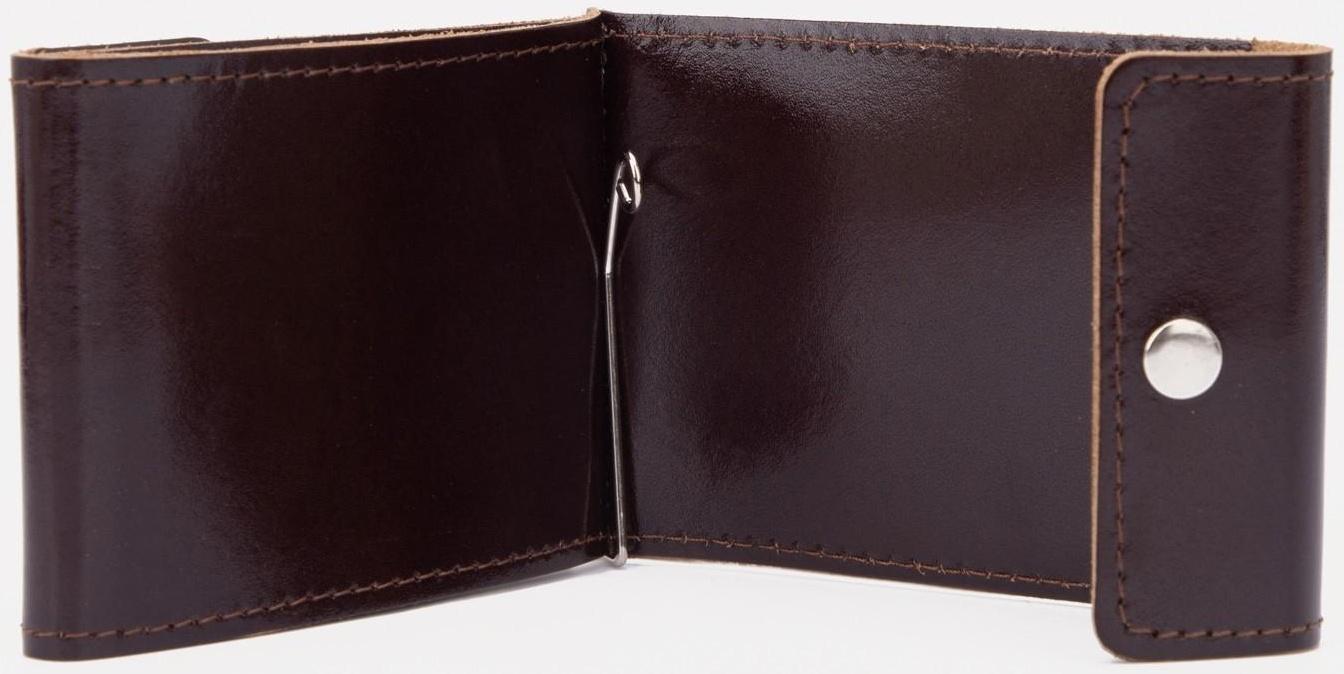 Зажим для купюр, цвет коричневый