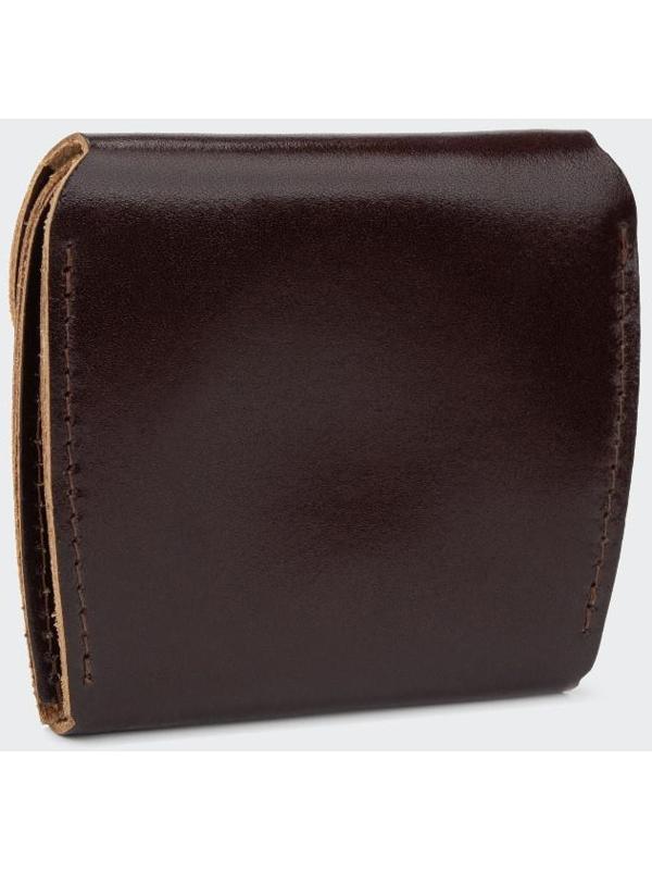 Монетница на кнопке, цвет коричневый