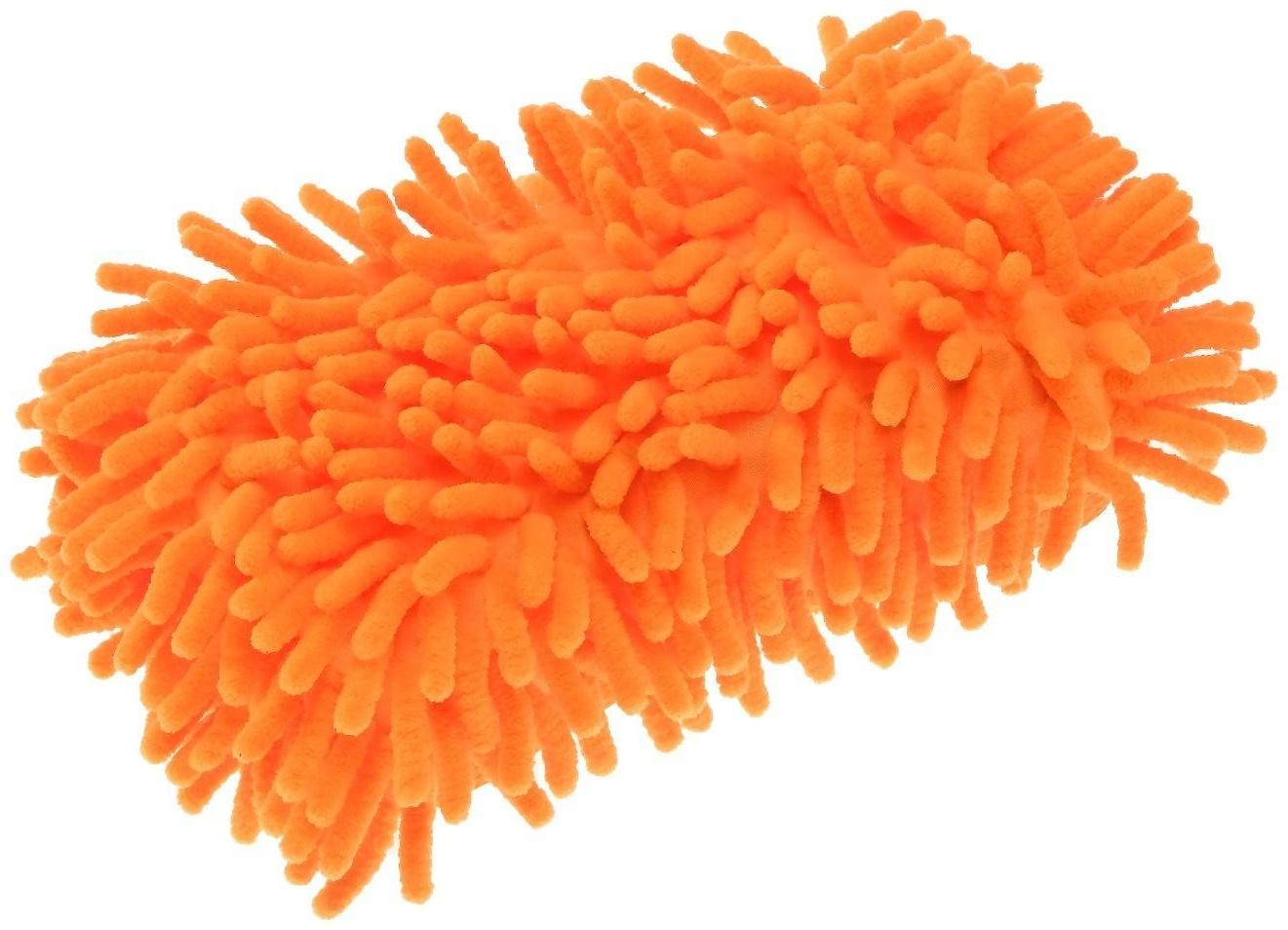 Губка для мытья авто, 20×11 см, микрофибра, микс