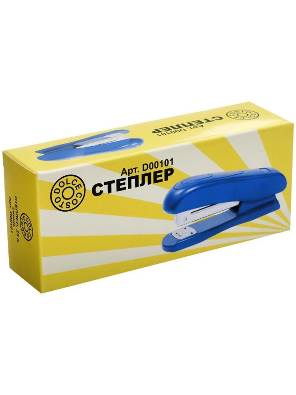 Степлер №24/6 Dolce Costo, до 25 листов, пластиковый корпус, синий